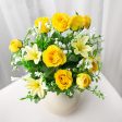 18  Rose & Lily Bush: Yellow (12 Stem) For Discount