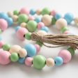 4  Wooden Bead Garland: Pastel Discount