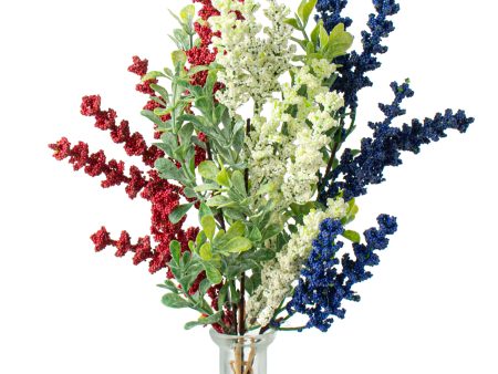 15  Heather with Boxwood Bundle: Red, White, Blue Online Hot Sale