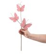 21  Rustic Corrugated Butterfly Pick: Pink For Discount