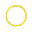 13  Wood Bead Wreath: Bright Yellow Online