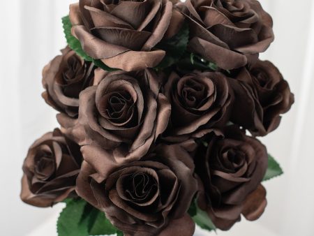 17  Colorfast Lillian Open Rose Bush (12): Chocolate Brown For Cheap