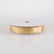 5 8  Shimmer Glitter Ribbon: Gold (10 Yards) Supply