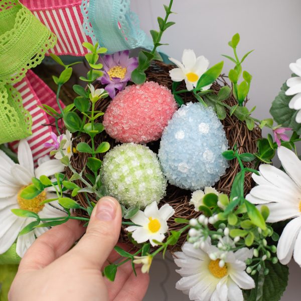 6  Patterned Easter Eggs Nest Ornament Online now