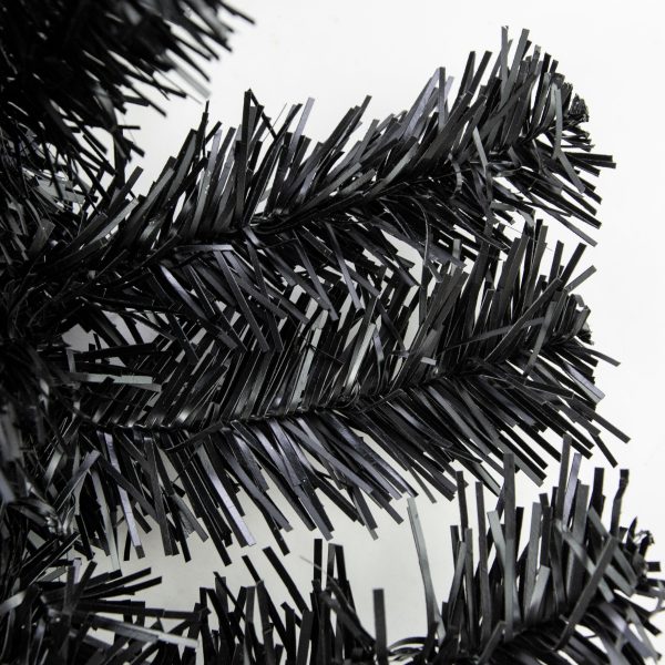 9  PVC Pine Garland: Black (201 Tips) Discount