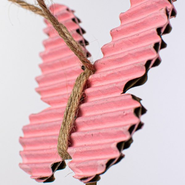 21  Rustic Corrugated Butterfly Pick: Pink For Discount