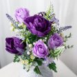 18  Peony & Rose Bush: Purple (12 Stem) For Cheap