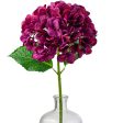 19  Deluxe Mophead Hydrangea Spray: Fuchsia Pink, Violet Cheap