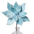 22  Velvet Poinsettia Stem: Light Blue Online now