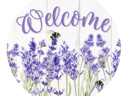 9.4  Round Waterproof Sign: Welcome Lavender Online now