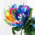 23  Satin Rose with Gypso: Rainbow Fashion