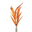 18  Foam Willow Leaves Pick: Orange Hot on Sale