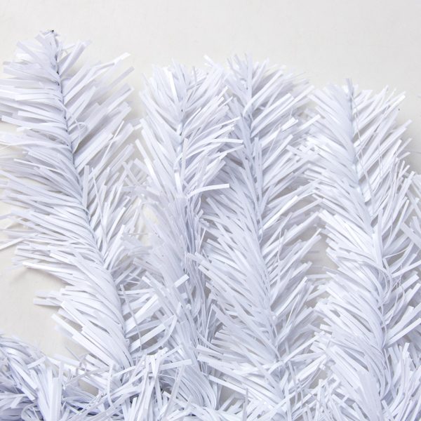 9  PVC Pine Garland: White (201 Tips) Online now