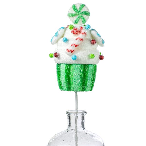 16  Candy Cupcake Pick: Green Cheap