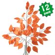 23  Ficus Leaf Spray: Burnt Orange (12) Discount