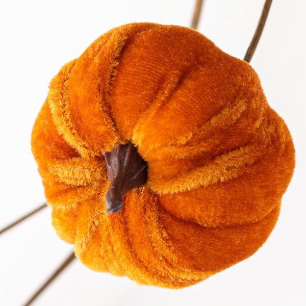 4  Velvet Mini Pumpkin String Garland Supply