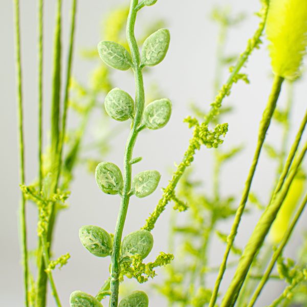 24  Bunny Tail & Leaves Bush: Green Fashion