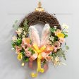 10  Furry Fabric Bunny Ears Wreath Accent Discount