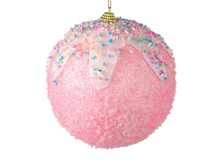 5  Sprinkles & Dipped Ball Ornament: Pink Online Hot Sale