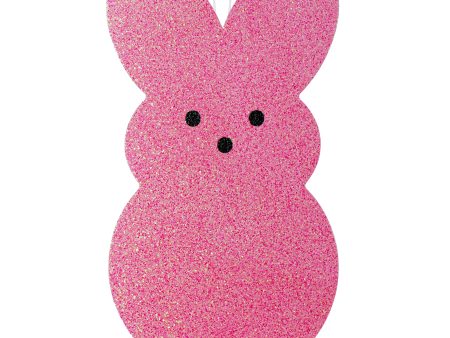 20  Glittered Polyfoam Sugar Bunny: Pink Online Hot Sale