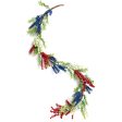 4  Heather with Boxwood Garland: Red, White, Blue Fashion