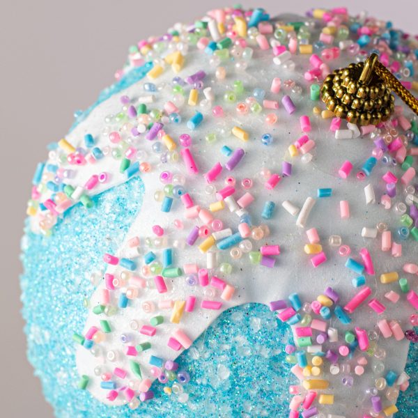 5  Sprinkles & Dipped Ball Ornament: Blue Online