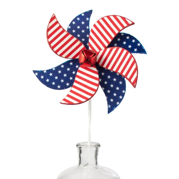 23  Red, White & Blue Pinwheel Spray Discount