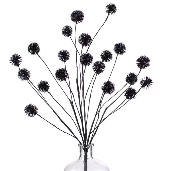 22  Pom Pom Spray: Purple & Black Discount