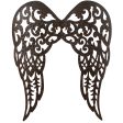 17  Filigree Angel Wings: Antique Rust Cheap