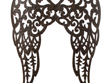 17  Filigree Angel Wings: Antique Rust Cheap