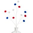 23  3-Color Pom Pom Spray: Red, White & Blue For Sale