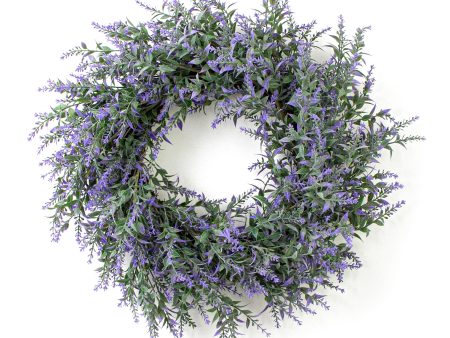 16  Lavender Wreath: Purple Online Hot Sale