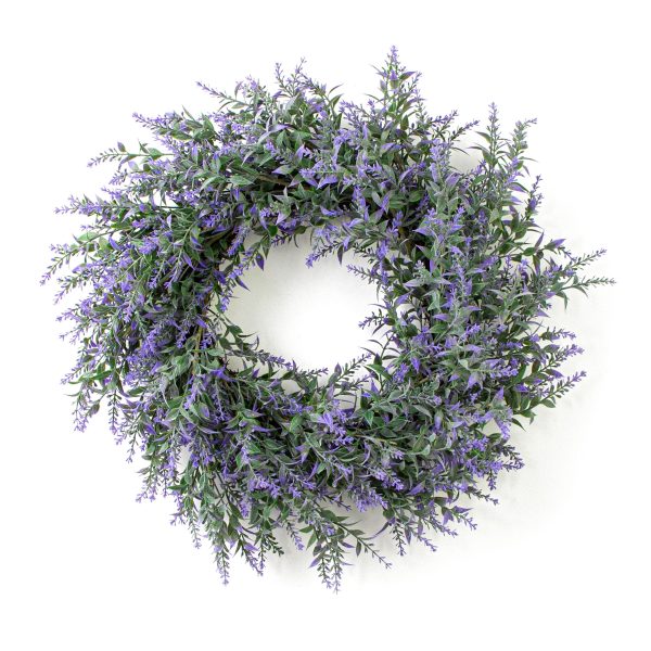 16  Lavender Wreath: Purple Online Hot Sale