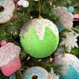 5  Sprinkles & Dipped Ball Ornament: Bright Green For Discount