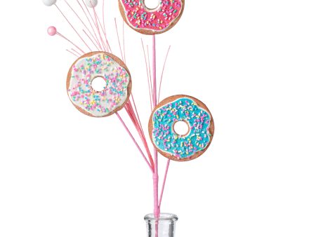 24  Donut Cookie Spray: Fuchsia, Blue, White on Sale