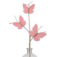 21  Rustic Corrugated Butterfly Pick: Pink For Discount