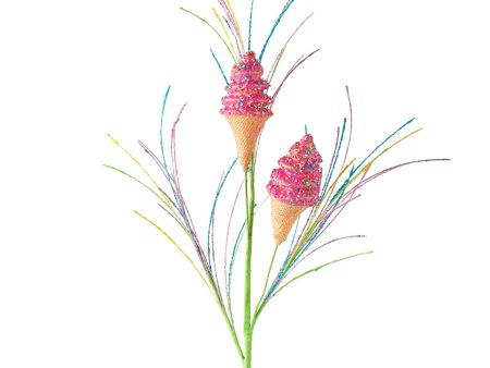 31  Sprinkle Ice Cream Cone: Pink Online now