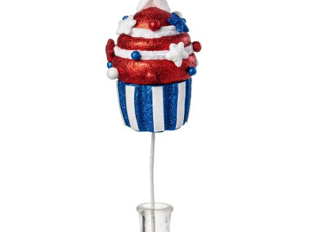 16  Patriotic Cupcake Pick: Red, White, Blue Discount