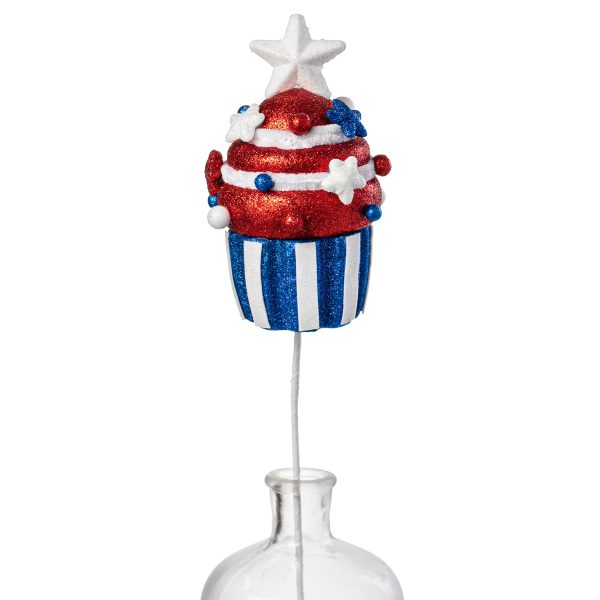 16  Patriotic Cupcake Pick: Red, White, Blue Discount