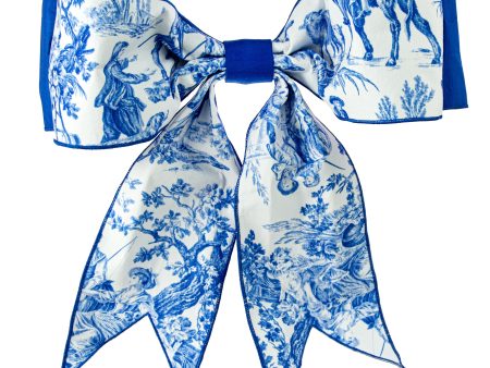 [D Stevens] 19  Chinoiserie Bow: Blue & White Online Sale