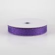 5 8  Shimmer Glitter Ribbon: Purple (10 Yards) Online