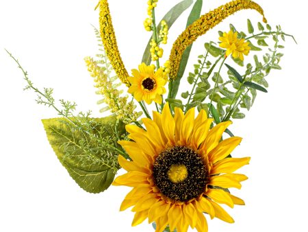 18  Sunflower & Greenery Filler Pick on Sale