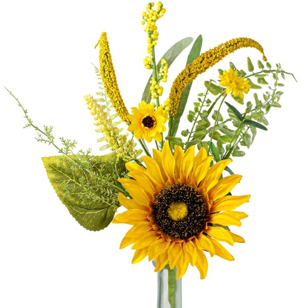 18  Sunflower & Greenery Filler Pick on Sale