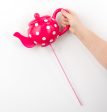 18  Polkadot Tea Pot Pick: Fuchsia Pink For Sale