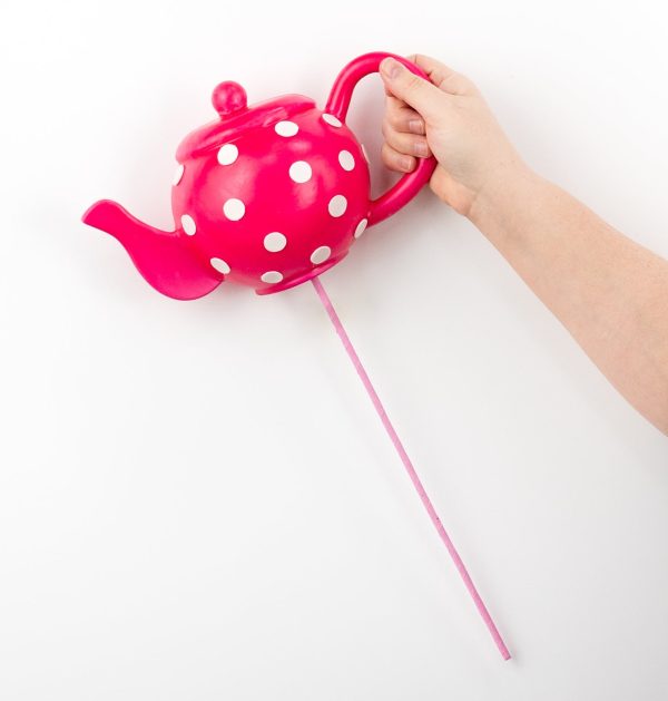 18  Polkadot Tea Pot Pick: Fuchsia Pink For Sale