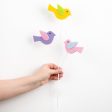 18  Felt Bird Spray: Pink, Lavender, Blue, Yellow, Green Hot on Sale