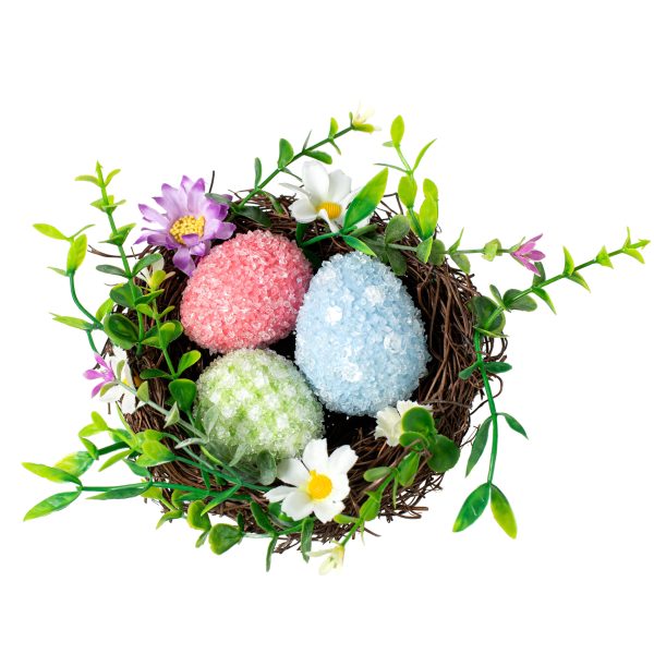 6  Patterned Easter Eggs Nest Ornament Online now