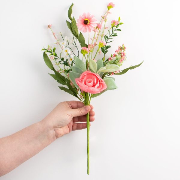 17  Ranunculus Daisy Pick: Pink & Green Online Sale