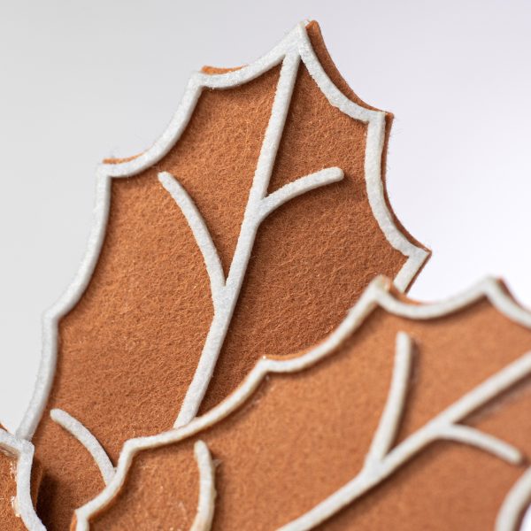 22  Felt Holly Poinsettia Stem: Gingerbread Online