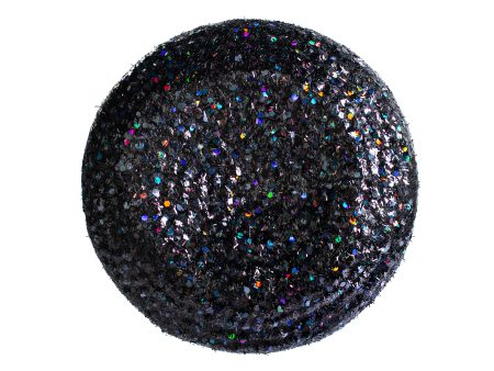 7  Glitter Flower Head: Black For Sale